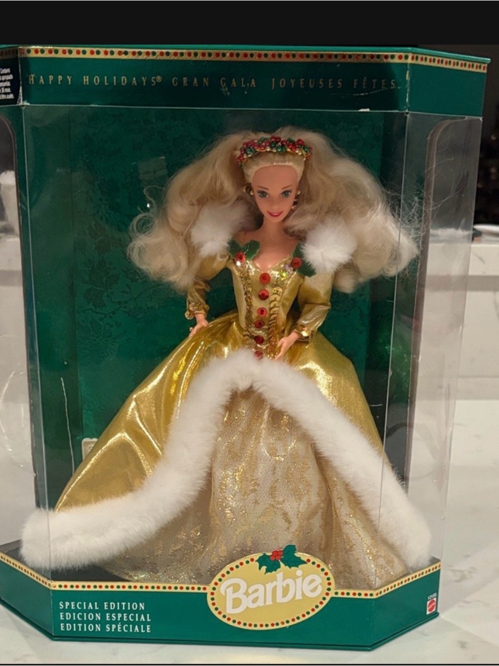 Barbie Special Edition Gold Holiday Doll - new in box